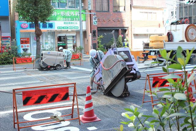 台東区近辺での工事